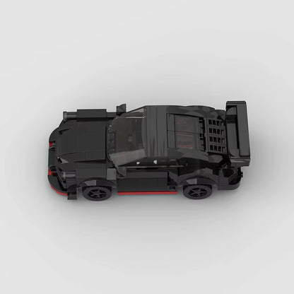 MOC Rally Racing Car Model, City Vehicle Building Set, Creative Garage Toys, Toy Assembly Vehicle Loved by Boys